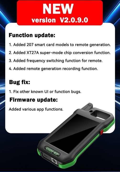 CGDI K2 V2.0.9.0 Update