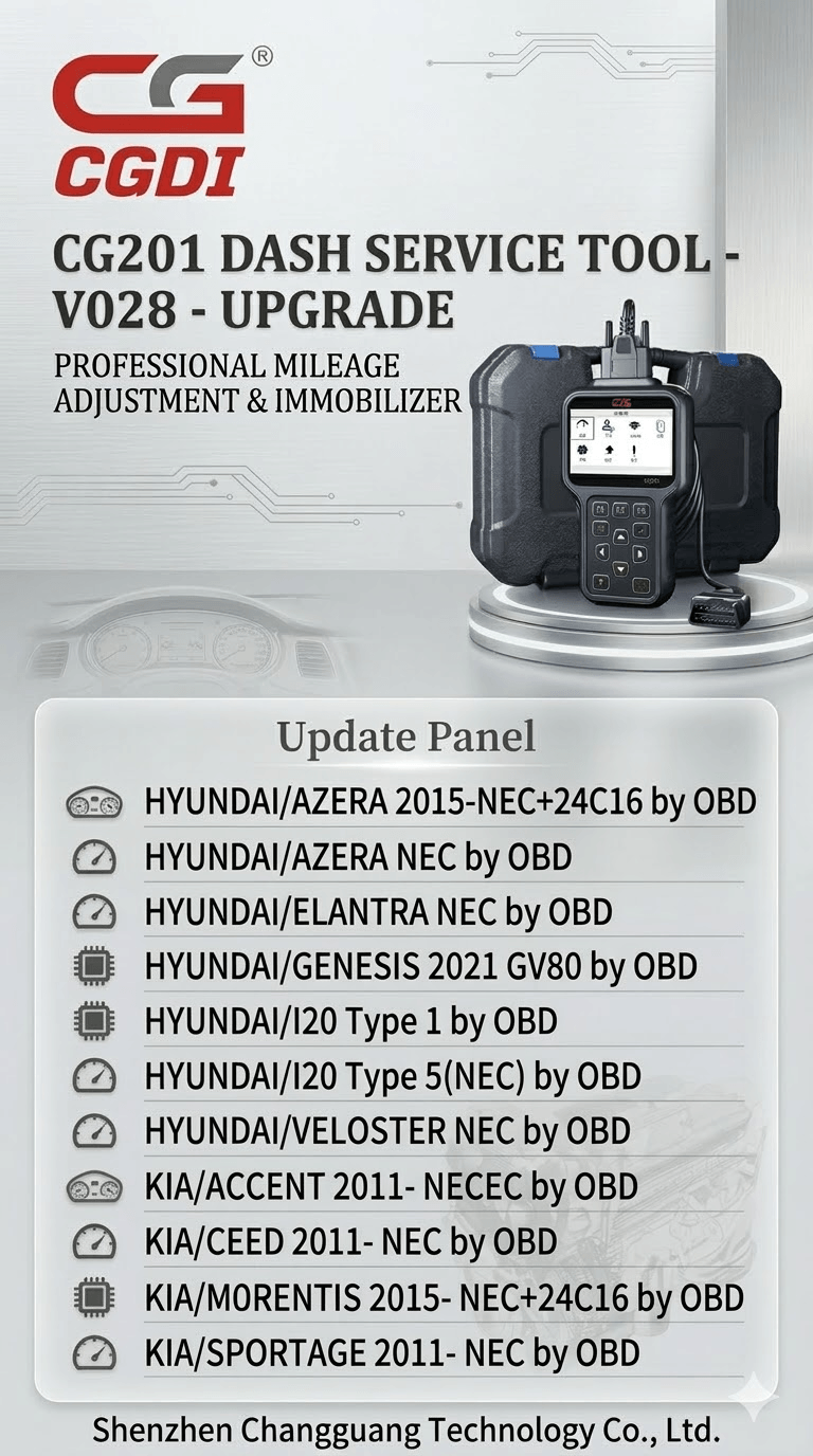 CG201 V028 Update