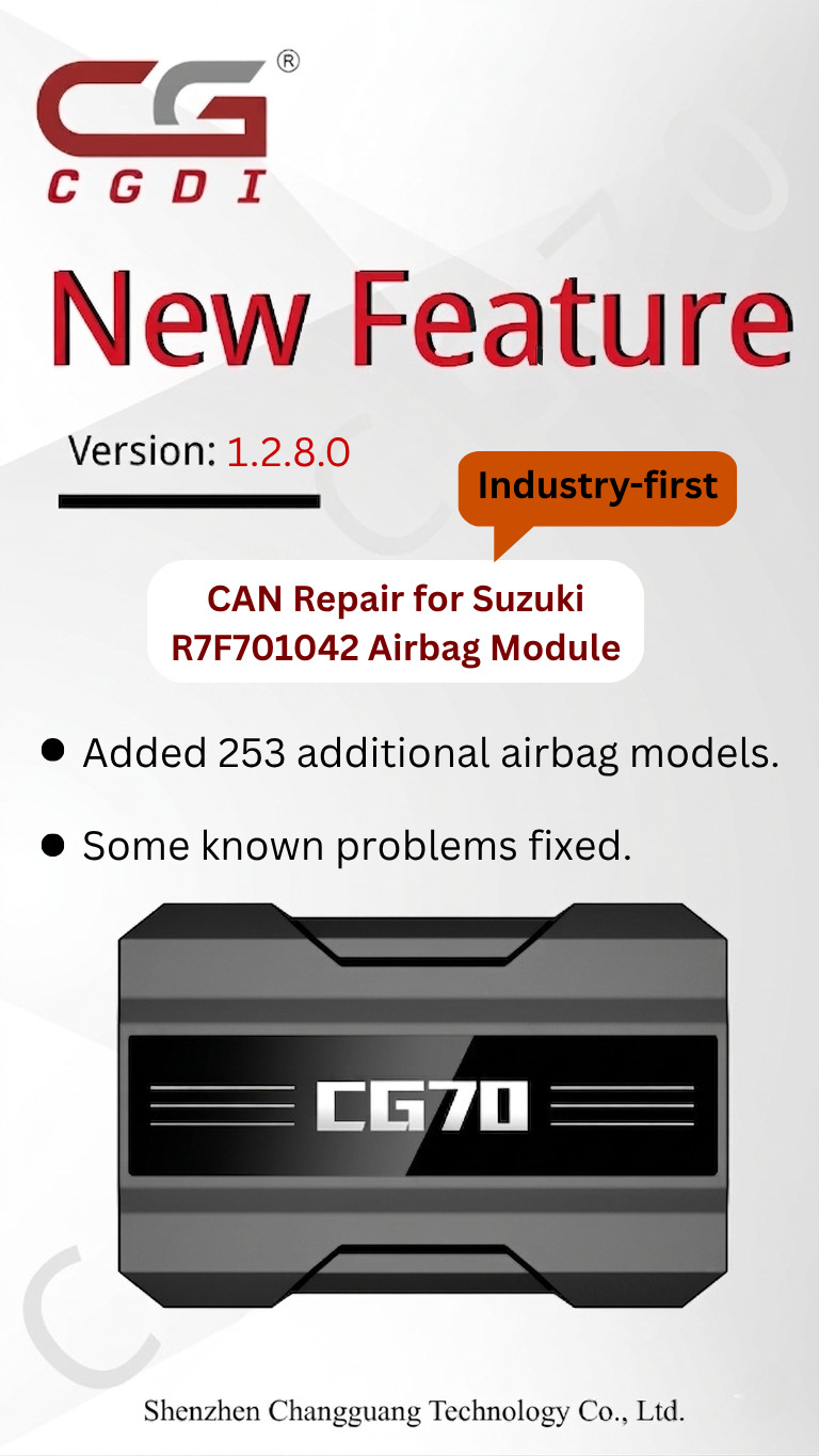 CG70 V1.2.8.0 Update