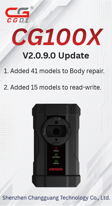 CGDI CG100X V2.0.9.0 Update