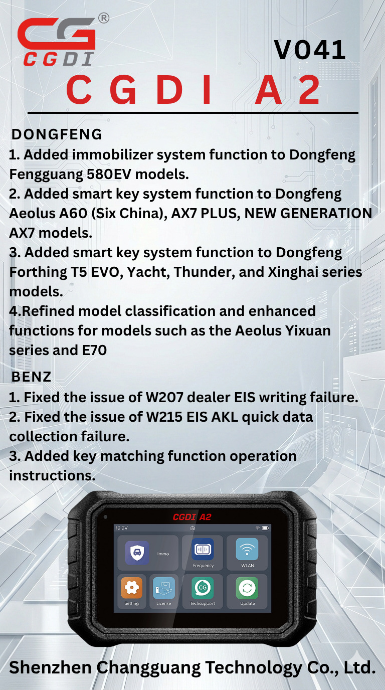 CGDI A2 V0.4.1 Update