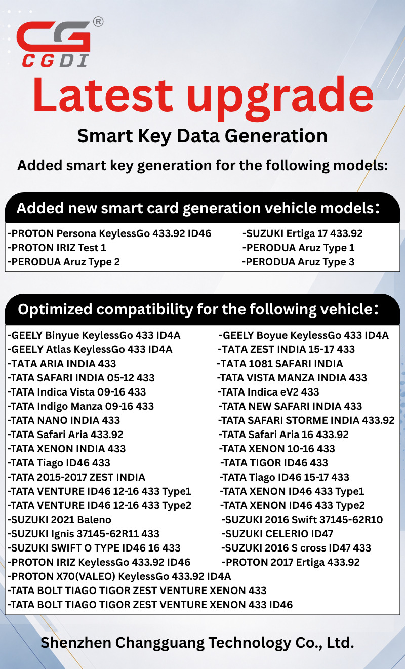 CGDI Smart Key Data Generation Update - 2026.7.7