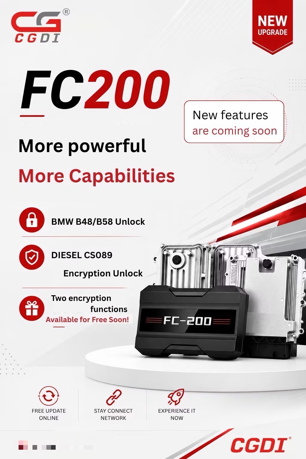 CG FC200 Free Update: BMW B48/B58 & Diesel CS089 Encryption Unlock