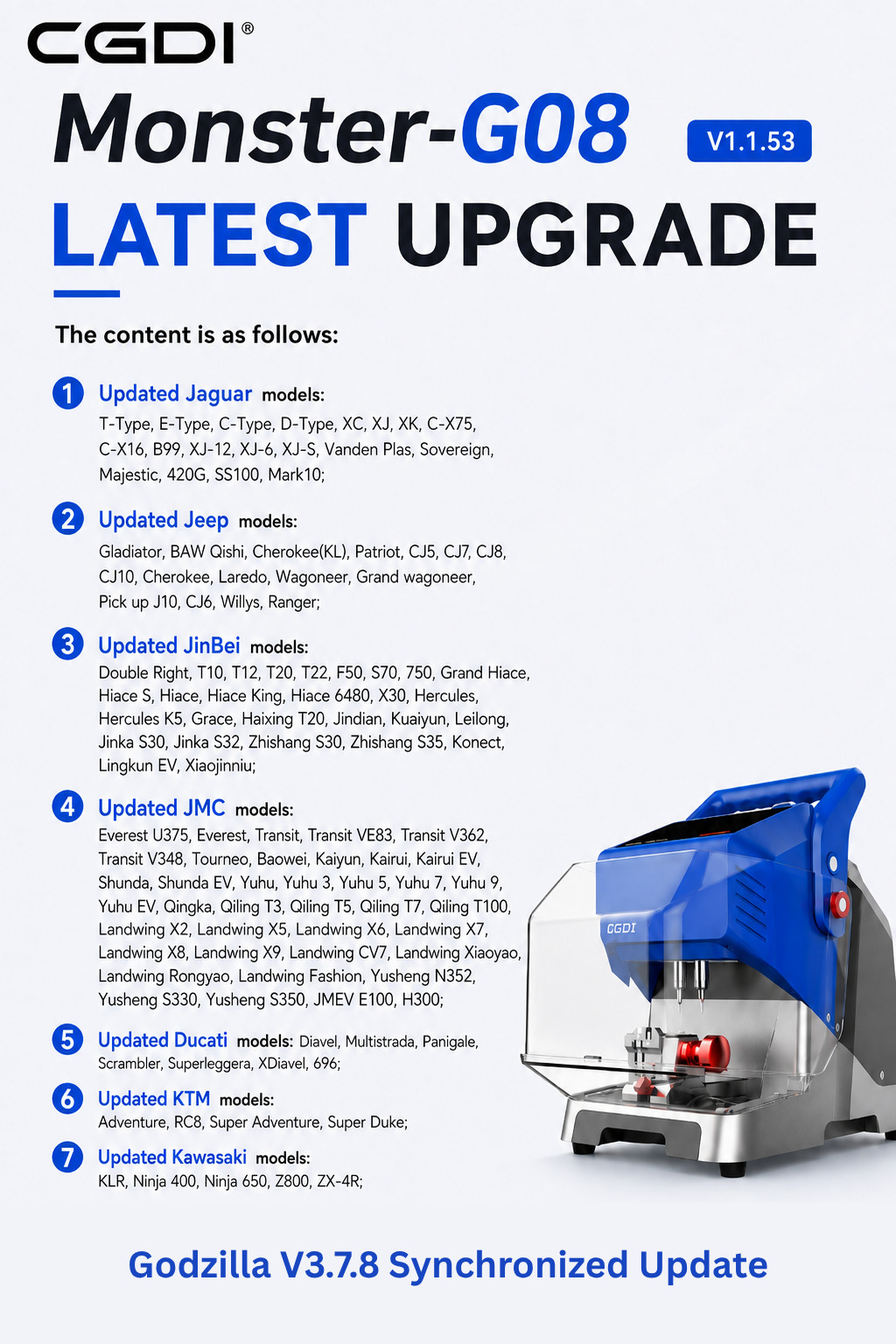 CGDI Godzilla G08 V3.7.8 Update