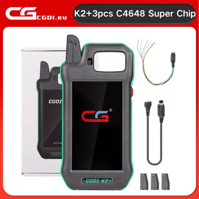 CGDI K2 Remote Key Programmer Professional Multi-functional Smart Locksmith Key Tool Remote Generator With 3 Pieces of CGDI C4648 Super Chips
