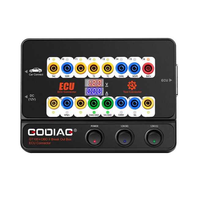GODIAG GT100+ AUTO TOOLS OBD II Break Out Box ECU Connector