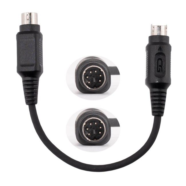 CGDI K2 Key Unlock Cable Double-headed MINI DIN 6P Male Connector, Length 18cm