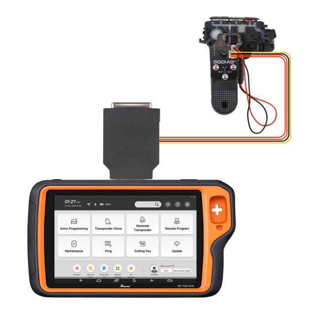 GODIAG BCP U KEY BDC2 BDC3 14-in-1 Adapter Kit for 5C/ 5D Encrypted Key Programming & Matching Supports KEY TOOL PLUS/IM608/KD-MAX/KYDZ Tablets