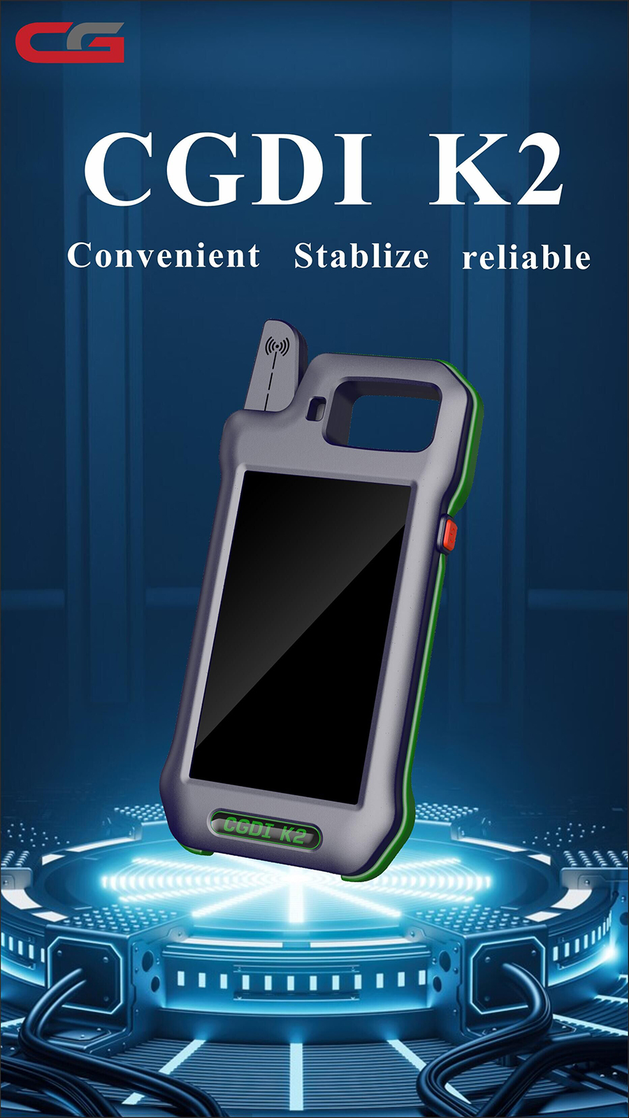 CGDI K2 Remote Key Programmer with 3 pcs CGDI C4648 Super Chips 1