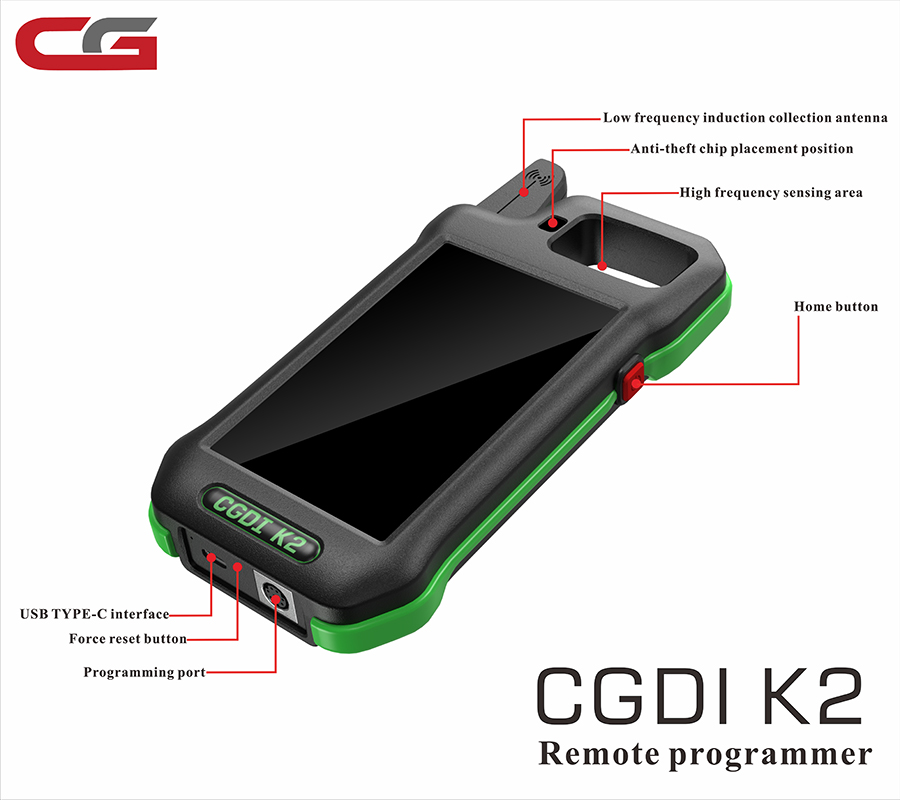 CGDI K2 Remote Key Programmer with 3 pcs CGDI C4648 Super Chips 4