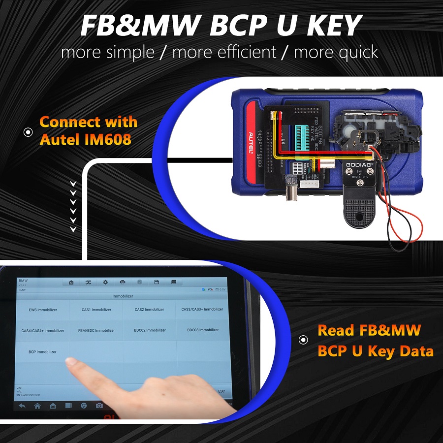 GODIAG BCP U KEY BDC2 BDC3 14-in-1 Adapter Kit 1