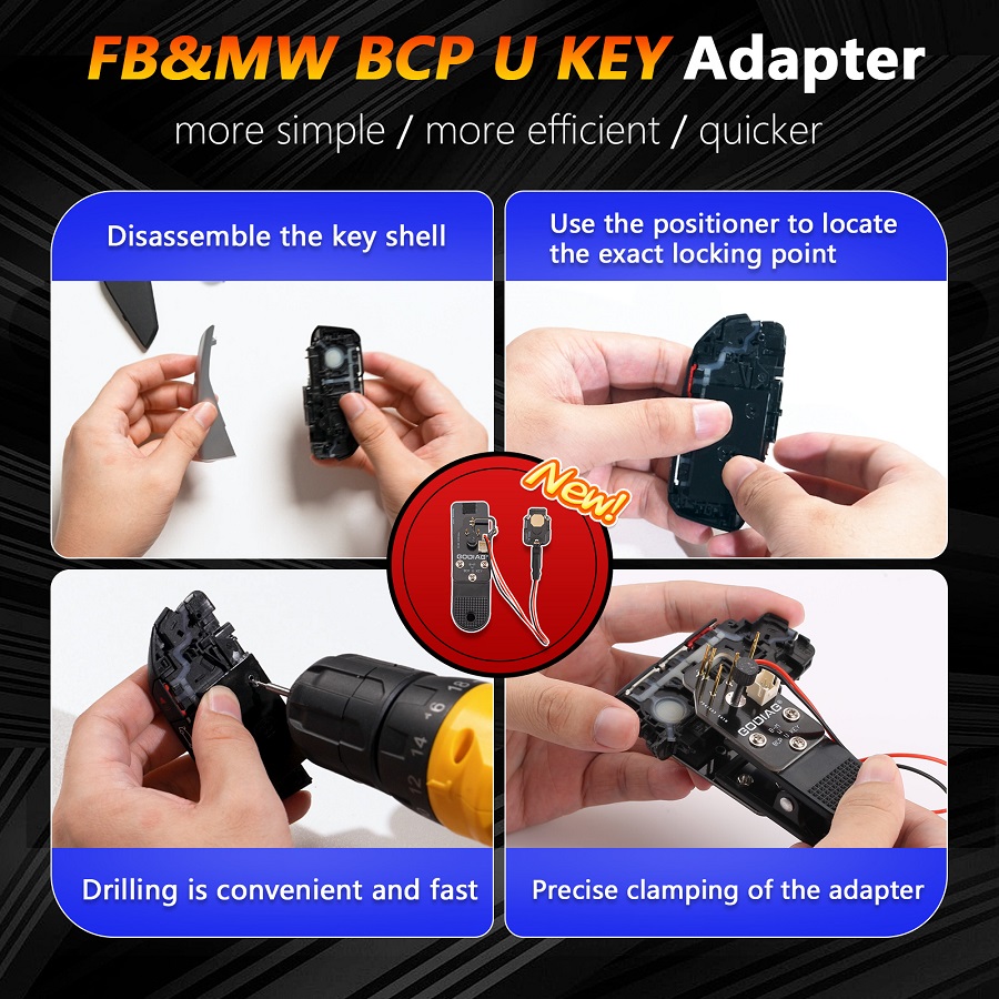 GODIAG BCP U KEY BDC2 BDC3 14-in-1 Adapter Kit 2